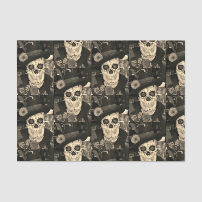 10lb Tissue Paper, DAY OF THE DEAD HALLOWEEN Tissue Paper (Front)