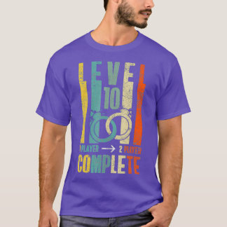 10th 10 year Wedding Anniversary Gift Retro Husban T-Shirt