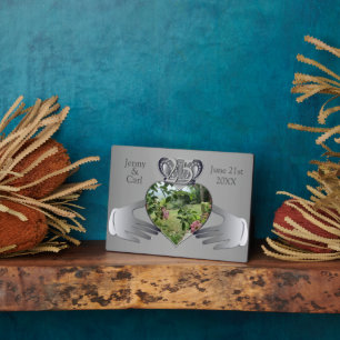 10th,11th,20th,25,Photo Anniversary Claddaugh   Plaque