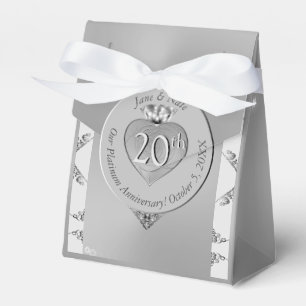 10th,11th,20th,25th,70th Wedding Anniversary  Favor Box
