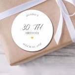 10th 20th 30th 40th 50th 60th 70th Birthday Party Classic Round Sticker<br><div class="desc">10th 20th 30th 40th 50th 60th 70th Birthday Party Classic Round Sticker</div>