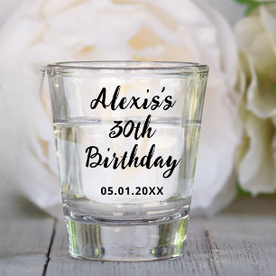 10th 20th 30th 40th 50th 60th 70th Birthday Party Shot Glass