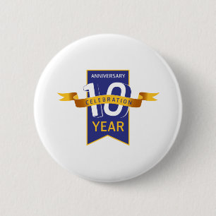 10th_anniversary 2 inch round button