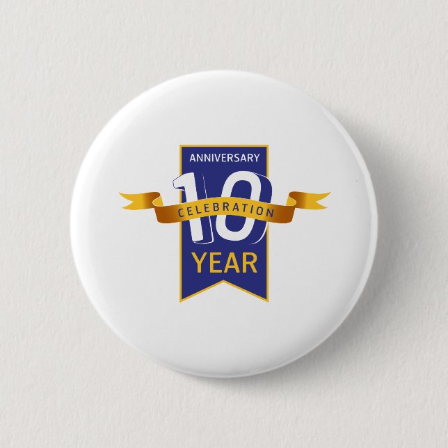 10th_anniversary 2 inch round button (Front)