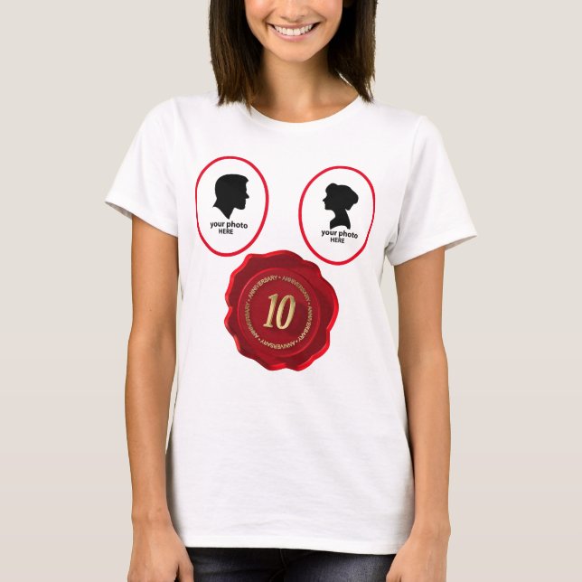 10th anniversary red wax seal T-Shirt (Front)