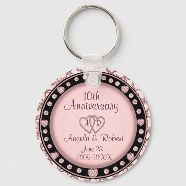10th Anniversary Silver Keychain (Front)