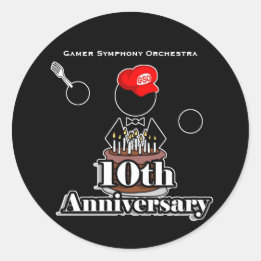 10th Anniversary Stickers