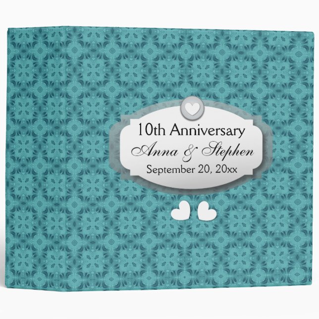 10th Anniversary Wedding Anniversary Z09 Binder (Front/Spine)