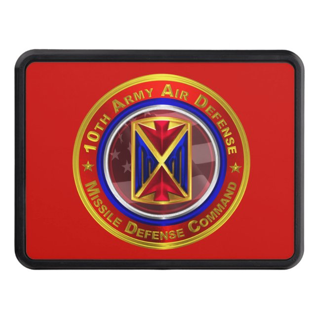 10th Army Air and Missile Defence Command Trailer Hitch Cover (Front)