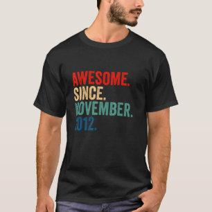 10th Birthday 10 Years Old Awesome Since November T-Shirt