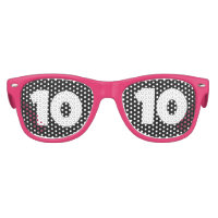 10TH BIRTHDAY AGE 10 PARTY SUNGLASSES SHADES