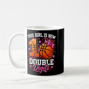 10th Birthday Basball Girl Coquette Bow10 Year Old Coffee Mug