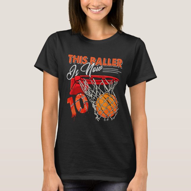 10th Birthday Basball T-Shirt (Front)