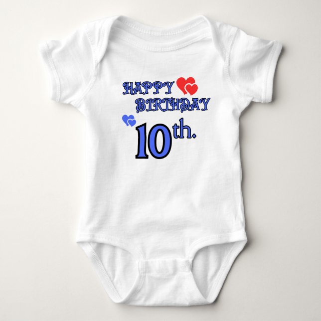 10th Birthday Bodysuit (Front)