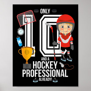 10th Birthday Boy Only 10 And A Hockey Pro Already Poster