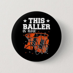 10th Birthday Bysketbyll Boys 2 Inch Round Button