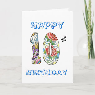10th Birthday Card