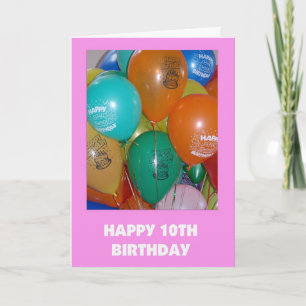 10th Birthday Card