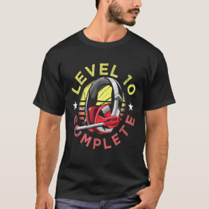 10th Birthday Cool Video Gamer Retro Level 10 Comp T-Shirt