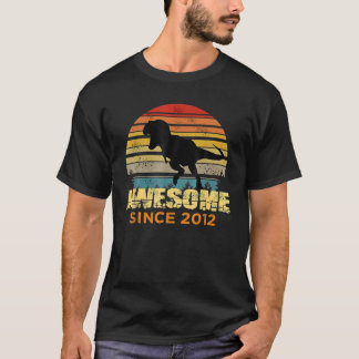 10Th Birthday Dinosaur 10 Year Old Boy Awesome Sin T-Shirt