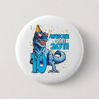 10th Birthday Dinosaur 10 Year Old Boy Kids