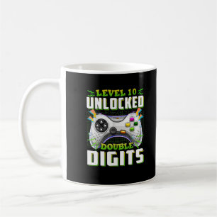 10th Birthday For Boys Double Digits Video Gamer Coffee Mug