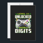 10th Birthday For Boys Double Digits Video Gamer Invitation<br><div class="desc">Perfect gift for the boy,  especially gamer. Check out our Double Digits Video Game theme designed for boy love playings game and get some unique gifts for your kid 10th birthday!</div>