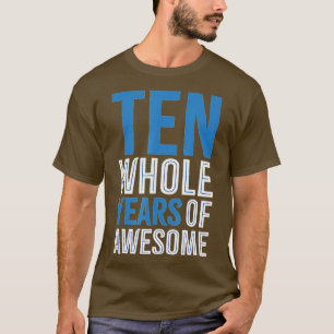 10th Birthday Gift Boy Age 10 Ten Year Old Boys S T-Shirt