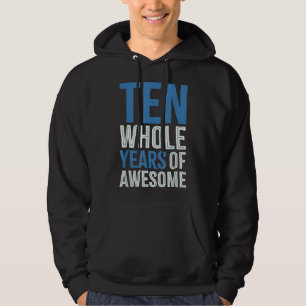 10th Birthday Gift Boy Age 10 Ten Year Old Boys So Hoodie