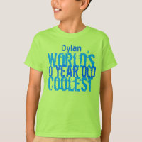 10th Birthday Gift World's Coolest 10 Year Old Boy