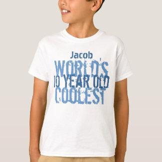 10th Birthday Gift World's Coolest 10 Year Old Boy T-Shirt