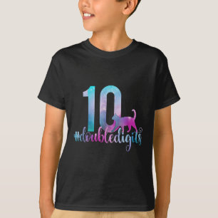 10th Birthday Girl Double Digits Girls Ten 10 Gala T-Shirt