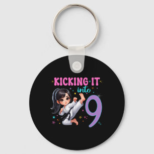10th Birthday Girl-martial Arts Party Karate Taekw Keychain