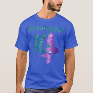 10th Birthday Girl Of Mermaid 10 Years Old Mermaid T-Shirt