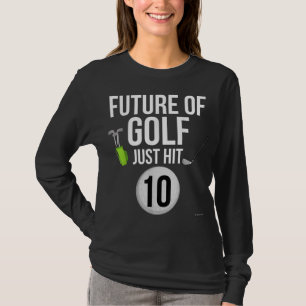 10th Birthday Golf 10 Year Old Birthday Gift T-Shirt