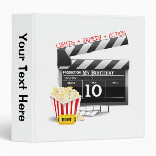 10th Birthday Hollywood Movie Party Binder