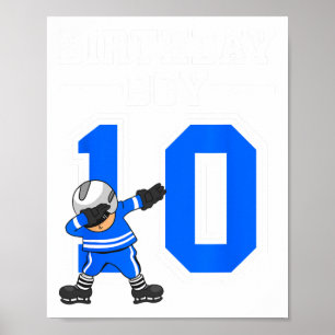 10th Birthday - Ice Hockey 10 years old  Poster