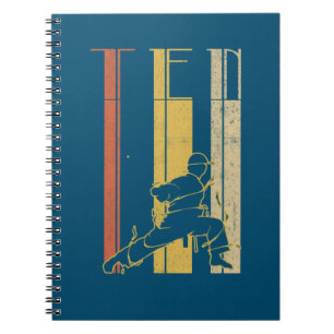 10th Birthday Karate Retro Taekwondo Martial Art Notebook