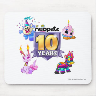 10th Birthday Logo Mouse Pad