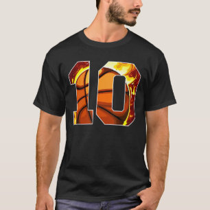10th Birthday Outfit Boy Basketball Ten 10 Year Ol T-Shirt