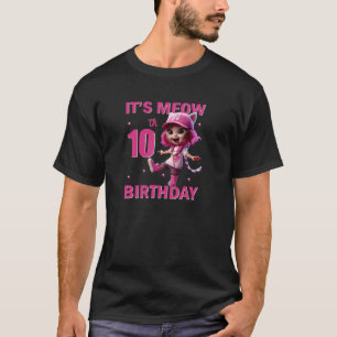 10th Birthday Party 10 Years Old Awesome Bday Cute T-Shirt