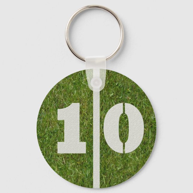 10th Birthday Party Favour Keychain (Front)