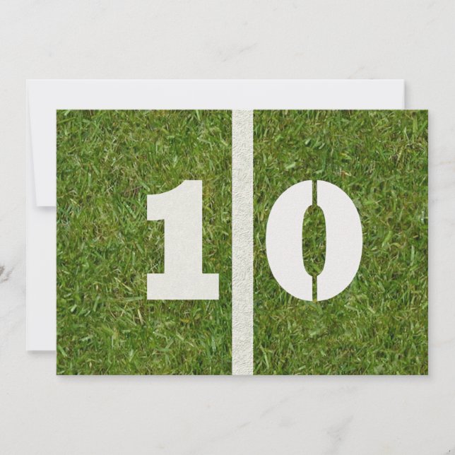 10th Birthday Party! Invitation (Front)