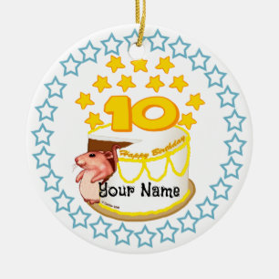 10th Birthday Party Mouse Birthday  ornament
