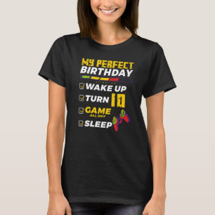 10th Birthday Party Perfect For Gamer 10 Years Old T-Shirt