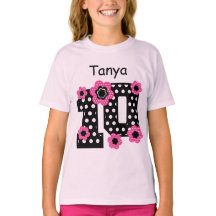 10th Birthday Polka Dots Custom Name V06A