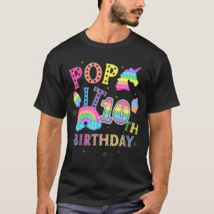10th Birthday Pop 10 Year Popping Party For Girls  T-Shirt