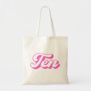 10th Birthday Retro Girl Tote Bag