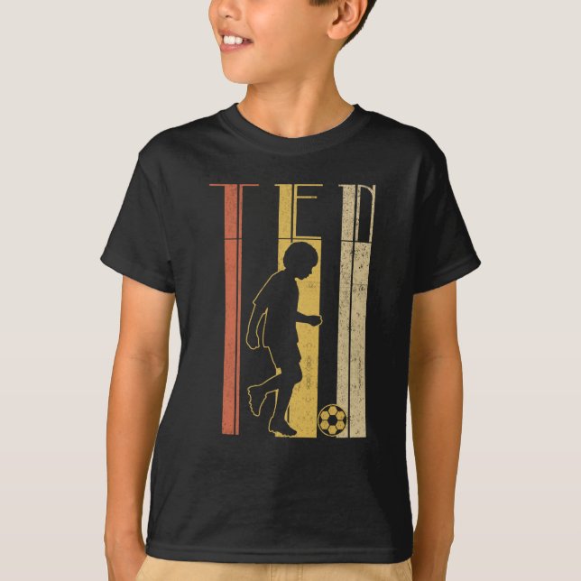 10th Birthday Soccer Boys T-Shirt (Front)