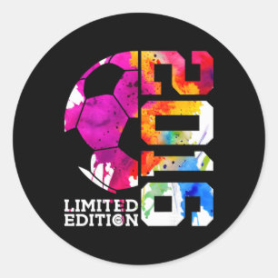 10th Birthday Soccer Limited Edition 2016 Classic Round Sticker